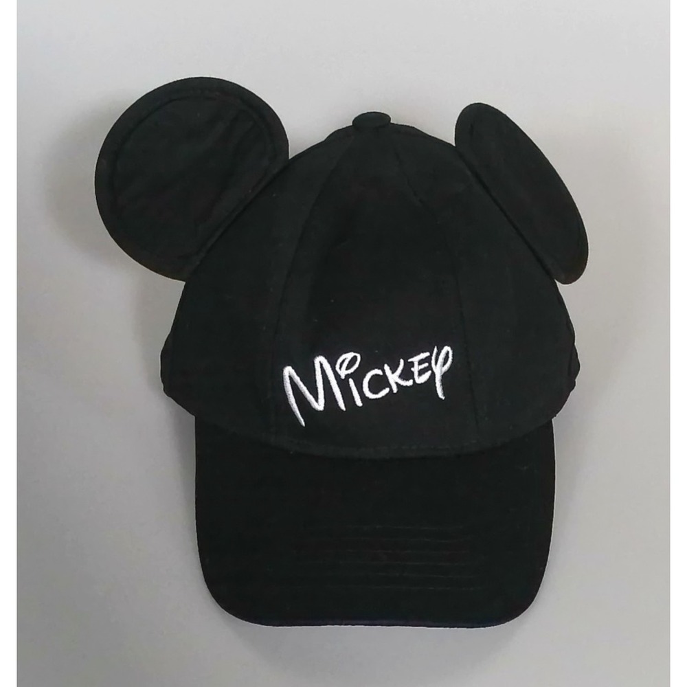 Disney Parks Mickey Mouse Ears Hat Black Snapback Adult One Size WDW